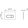 Комплект VITRA L-BOX MIA ROUND кнопка хром 9873B003-7201